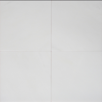 white marble with gray veins.